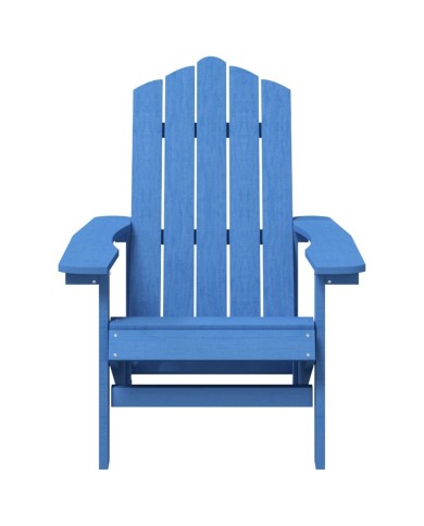 Chaises de jardin Adirondack 2 pcs PEHD Bleu aqua
