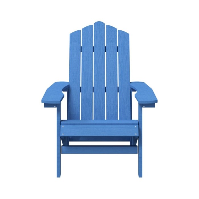 Chaises de jardin Adirondack 2 pcs PEHD Bleu aqua