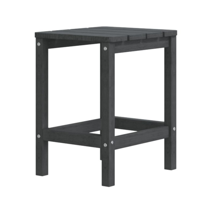 Chaises de jardin Adirondack avec table PEHD Anthracite