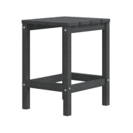 Chaises de jardin Adirondack avec table PEHD Anthracite