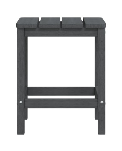 Chaises de jardin Adirondack avec table PEHD Anthracite