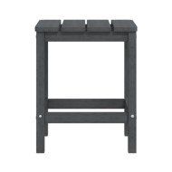 Chaises de jardin Adirondack avec table PEHD Anthracite