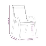 Ensemble de salle à manger de jardin 7 pcs Noir