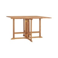 Ensemble à dîner d'extérieur pliable 5 pcs Bois solide de teck