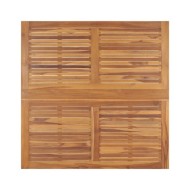 Ensemble à dîner d'extérieur pliable 5 pcs Bois solide de teck