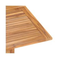 Ensemble à dîner d'extérieur pliable 5 pcs Bois solide de teck