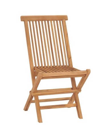 Ensemble à dîner d'extérieur pliable 5 pcs Bois solide de teck