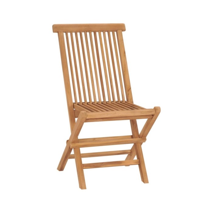 Ensemble à dîner d'extérieur pliable 5 pcs Bois solide de teck