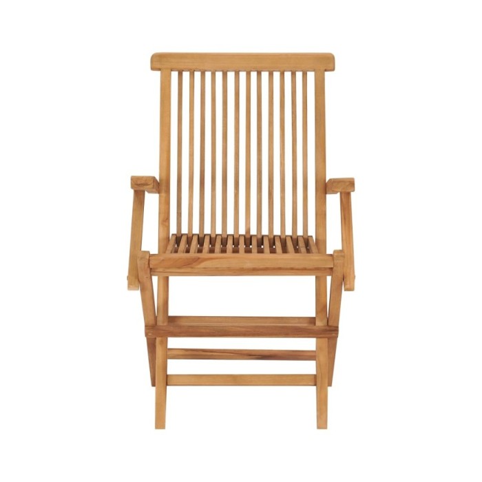 Chaises pliables de jardin 8 pcs Bois de teck solide
