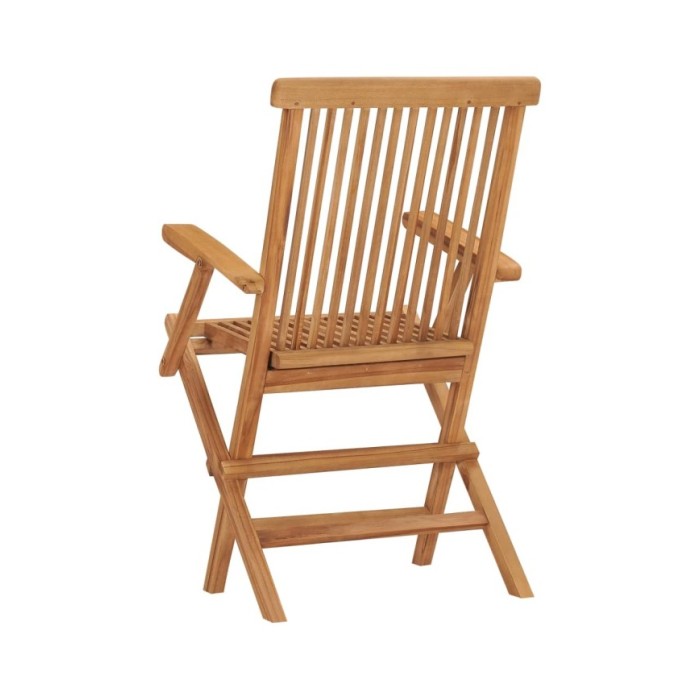 Chaises pliables de jardin 8 pcs Bois de teck solide