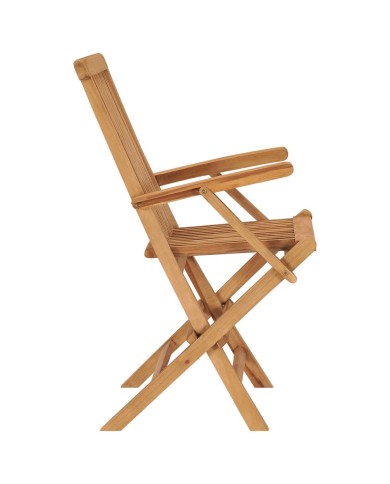 Chaises pliables de jardin 8 pcs Bois de teck solide