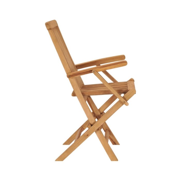 Chaises pliables de jardin 8 pcs Bois de teck solide