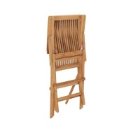 Chaises pliables de jardin 8 pcs Bois de teck solide