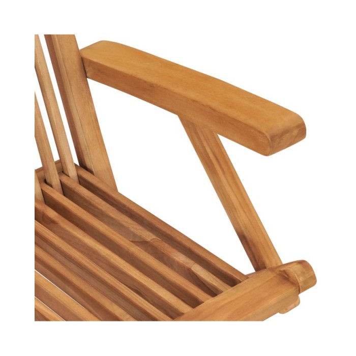 Chaises pliables de jardin 8 pcs Bois de teck solide