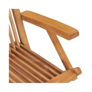 Chaises pliables de jardin 8 pcs Bois de teck solide