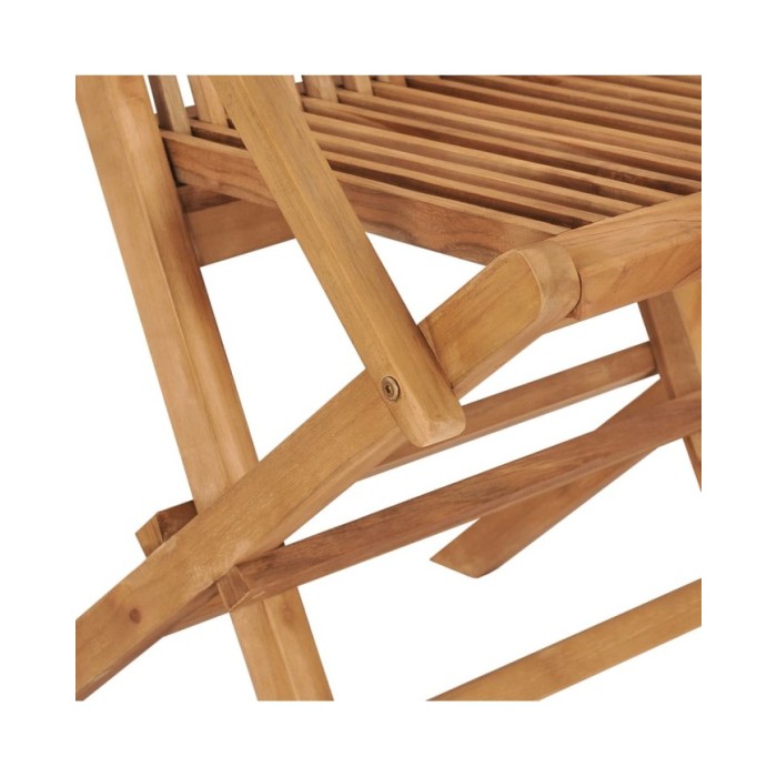 Chaises pliables de jardin 8 pcs Bois de teck solide
