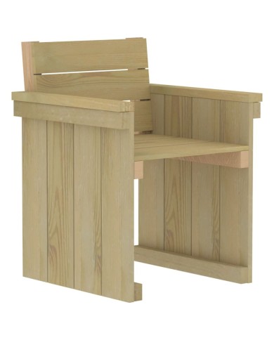 Meubles à dîner de jardin 7 pcs Bois de pin imprégné
