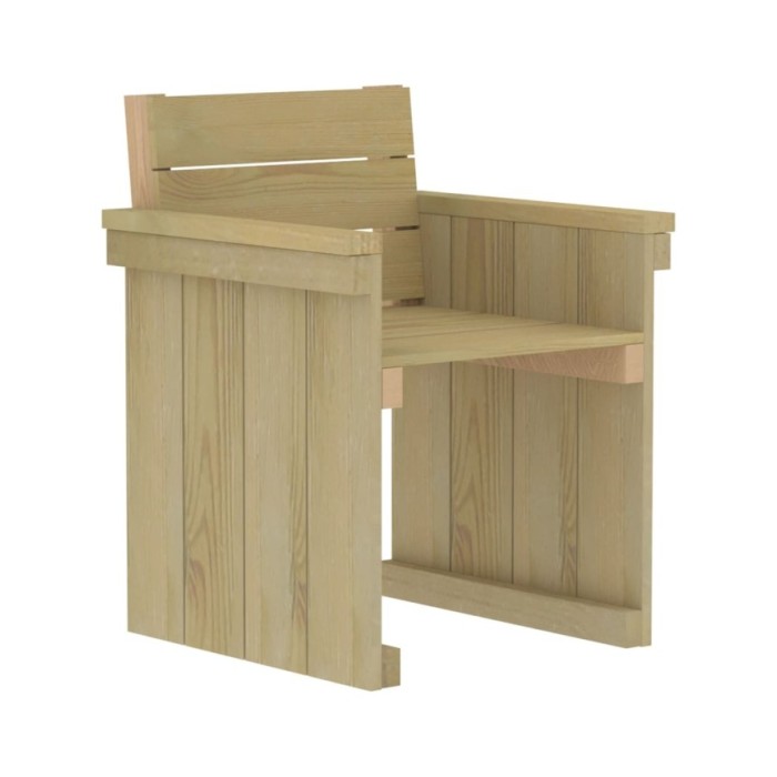 Meubles à dîner de jardin 7 pcs Bois de pin imprégné