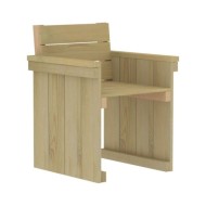 Meubles à dîner de jardin 7 pcs Bois de pin imprégné