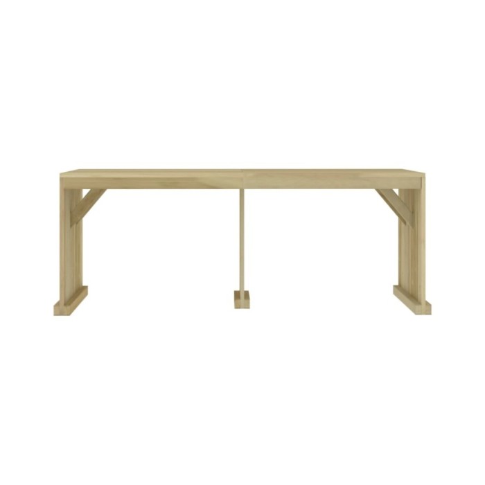Meubles à dîner de jardin 7 pcs Bois de pin imprégné