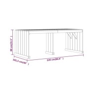 Meubles à dîner de jardin 7 pcs Bois de pin imprégné