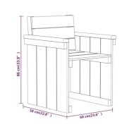 Meubles à dîner de jardin 7 pcs Bois de pin imprégné