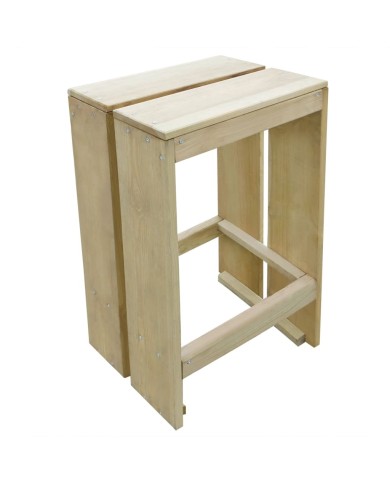 Meubles de bar de jardin 7 pcs Bois de pin imprégné