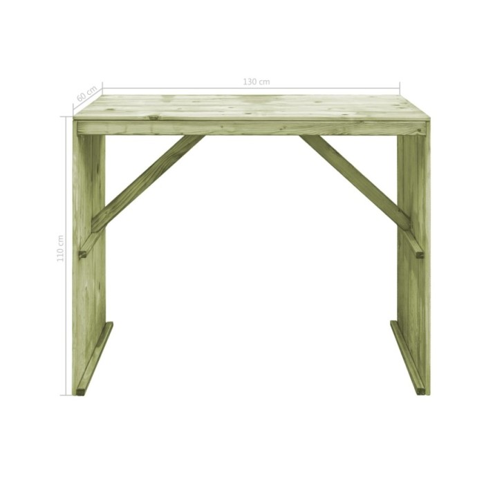 Meubles de bar de jardin 7 pcs Bois de pin imprégné