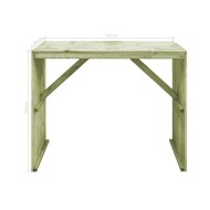 Meubles de bar de jardin 7 pcs Bois de pin imprégné