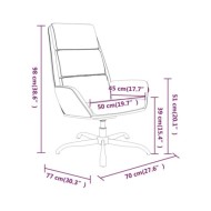 Chaise de relaxation avec repose-pied Marron Velours