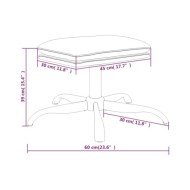 Chaise de relaxation avec repose-pied Marron Velours