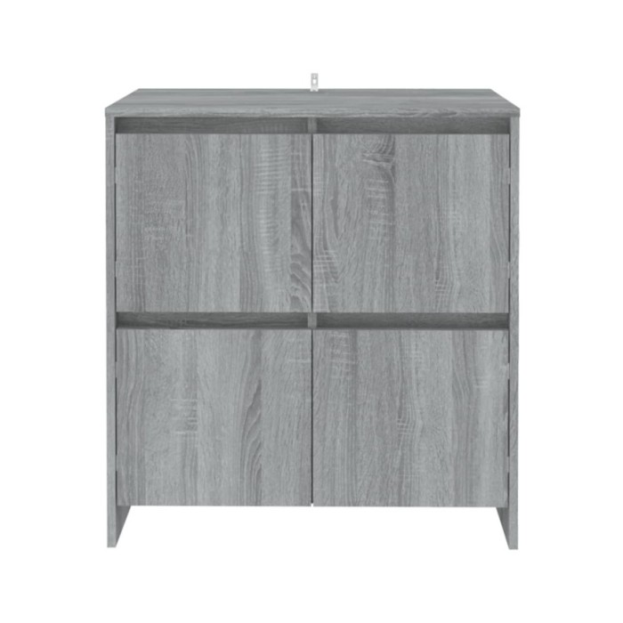 Buffets 2 pcs Sonoma gris 70x41x75 cm Aggloméré