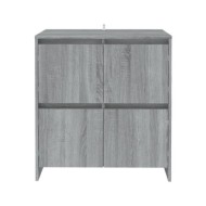 Buffets 2 pcs Sonoma gris 70x41x75 cm Aggloméré