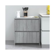 Buffets 2 pcs Sonoma gris 70x41x75 cm Aggloméré