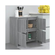 Buffets 2 pcs Sonoma gris 70x41x75 cm Aggloméré