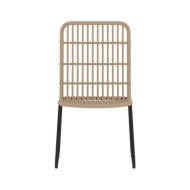 Ensemble de salle à manger de jardin 5 pcs Chêne