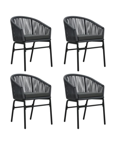 Ensemble de salle à manger de jardin 5 pcs Anthracite