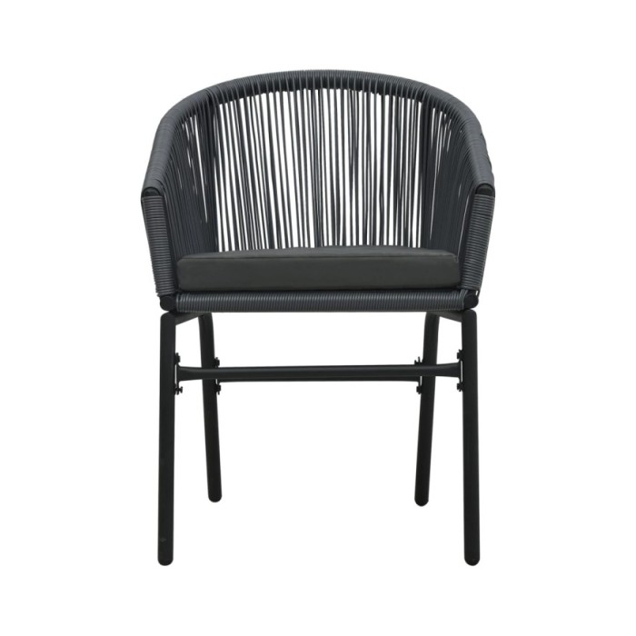 Ensemble de salle à manger de jardin 5 pcs Anthracite