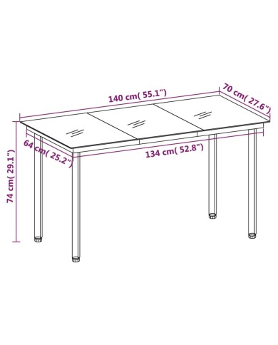 Ensemble de salle à manger de jardin 5 pcs Anthracite