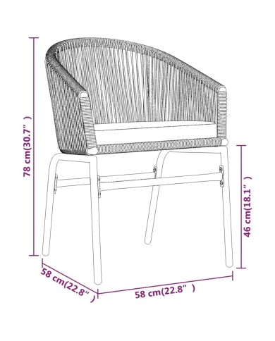 Ensemble de salle à manger de jardin 5 pcs Anthracite