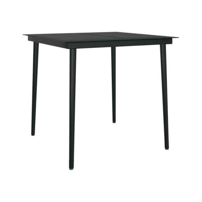 Ensemble de salle à manger de jardin 5 pcs Marron