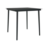 Ensemble de salle à manger de jardin 5 pcs Marron