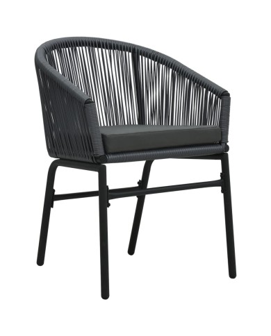 Ensemble de salle à manger de jardin 7 pcs Anthracite