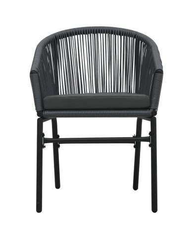 Ensemble de salle à manger de jardin 7 pcs Anthracite