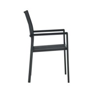 Ensemble de salle à manger de jardin 3 pcs Noir