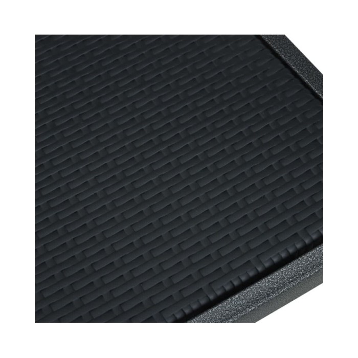 Ensemble de salle à manger de jardin 3 pcs Noir