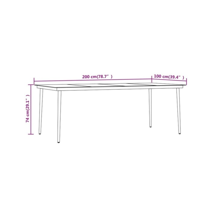 Mobilier de salle à manger de jardin avec coussins 5 pcs Noir