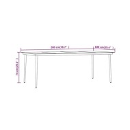 Mobilier de salle à manger de jardin avec coussins 5 pcs Noir
