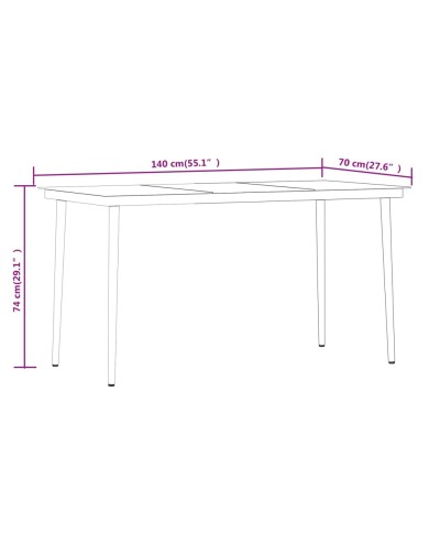 Mobilier de salle à manger de jardin avec coussins 5 pcs Noir