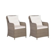 Ensemble de salle à manger de jardin 3 pcs Marron